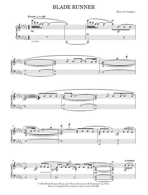 Blade Runner - Vangelis (Solo)