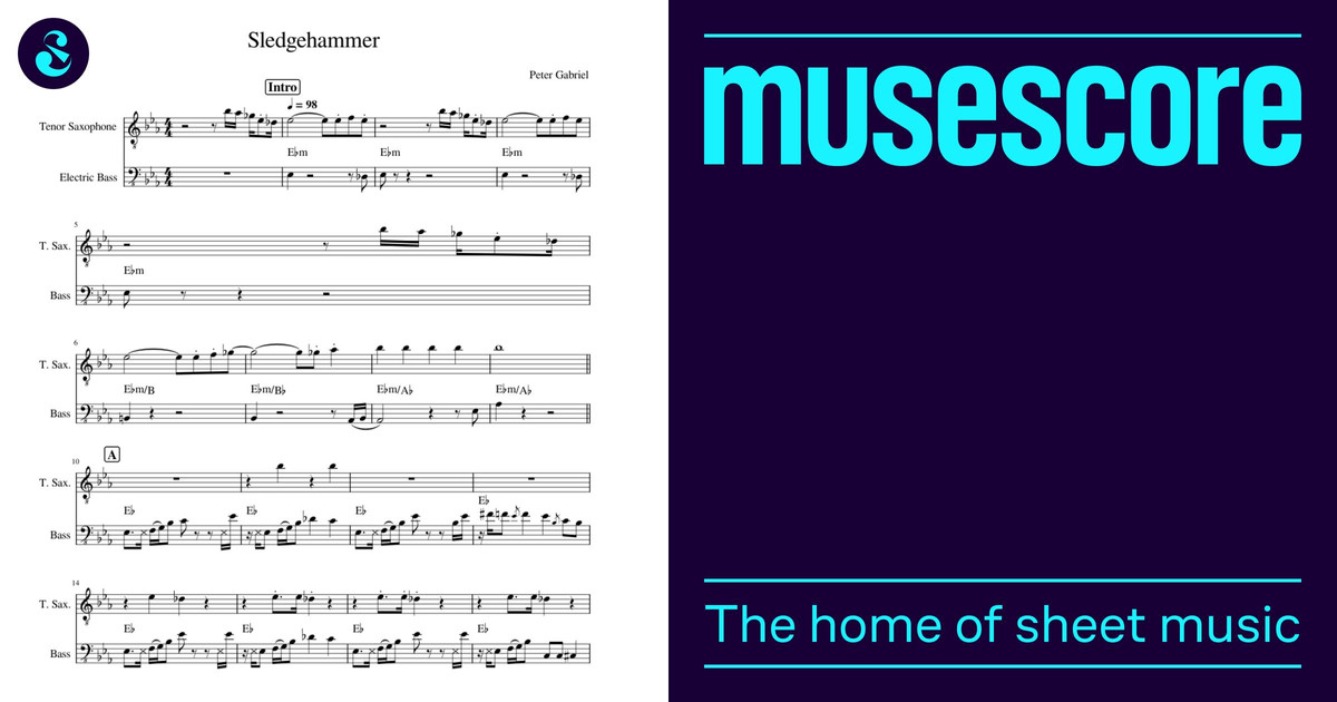 Sledgehammer Peter Gabriel Sledgehammer Peter Gabriel Sheet music