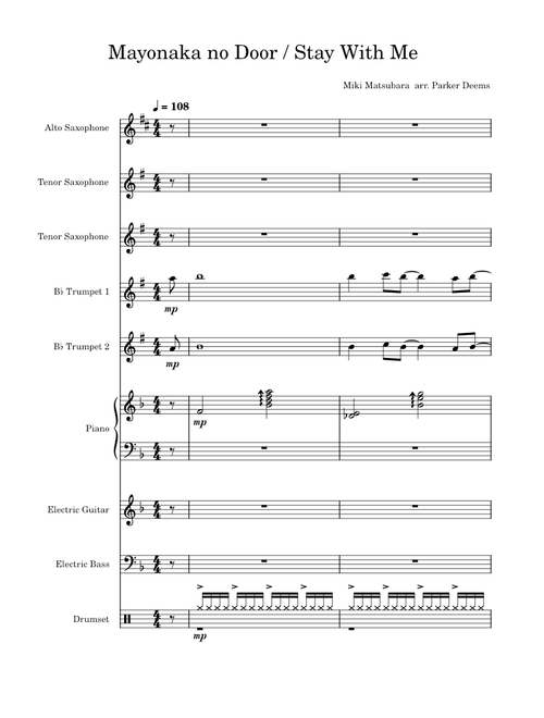 Stay with me – Miki Matsubara Stay with me/Mayonaka no Door – Miki Matsubara (arrangement)