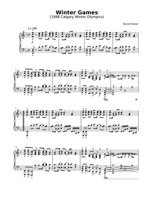 Winter Games – David Foster