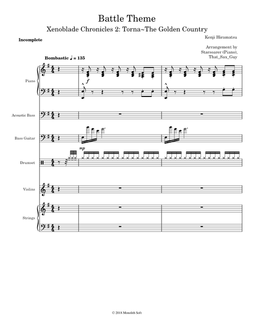 [Incomplete] [Full Orchestration] Xenoblade Chronicles 2: Torna - The Golden Country: Battle Theme