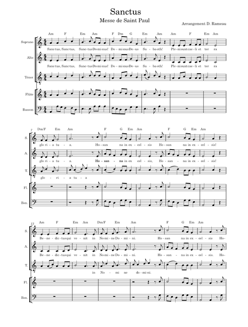 Sanctus de la messe de Saint-Paul
