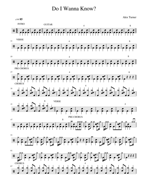 Do I Wanna Know? (Arr. Matěj Diviš) - Arctic Monkeys (Drums)