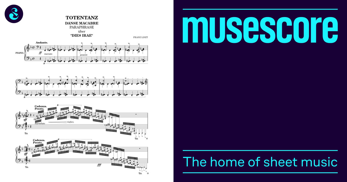 Totentanz, S.525 Franz Liszt Sheet Music for Piano (Solo)