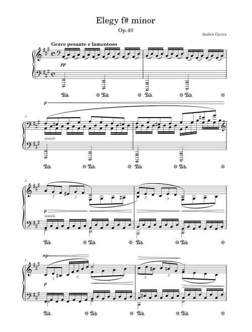 Elegy f# minor Op.40 – Andrii Gyrya