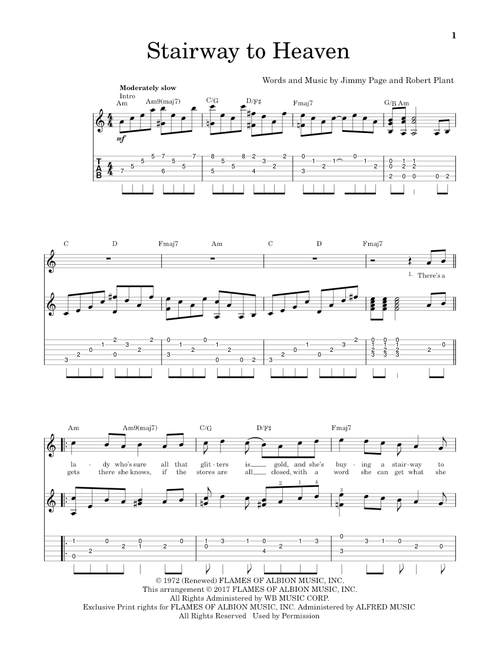 Stairway To Heaven - Led Zeppelin (Solo Guitar)