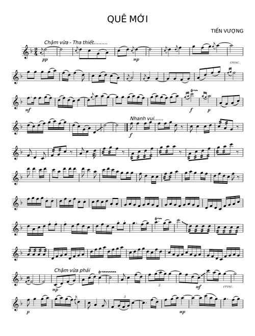 QUÊ MỚI - TIẾN VƯỢNG