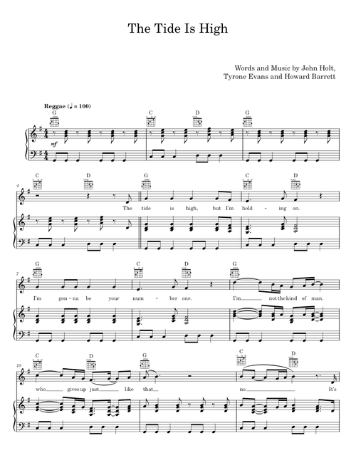 The Tide Is High - John Holt