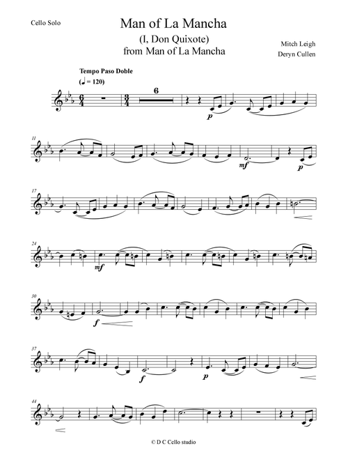 Man Of La Mancha (i, Don Quixote) (Arr. Deryn Cullen) - Linda Eder (Instrumental Duet)