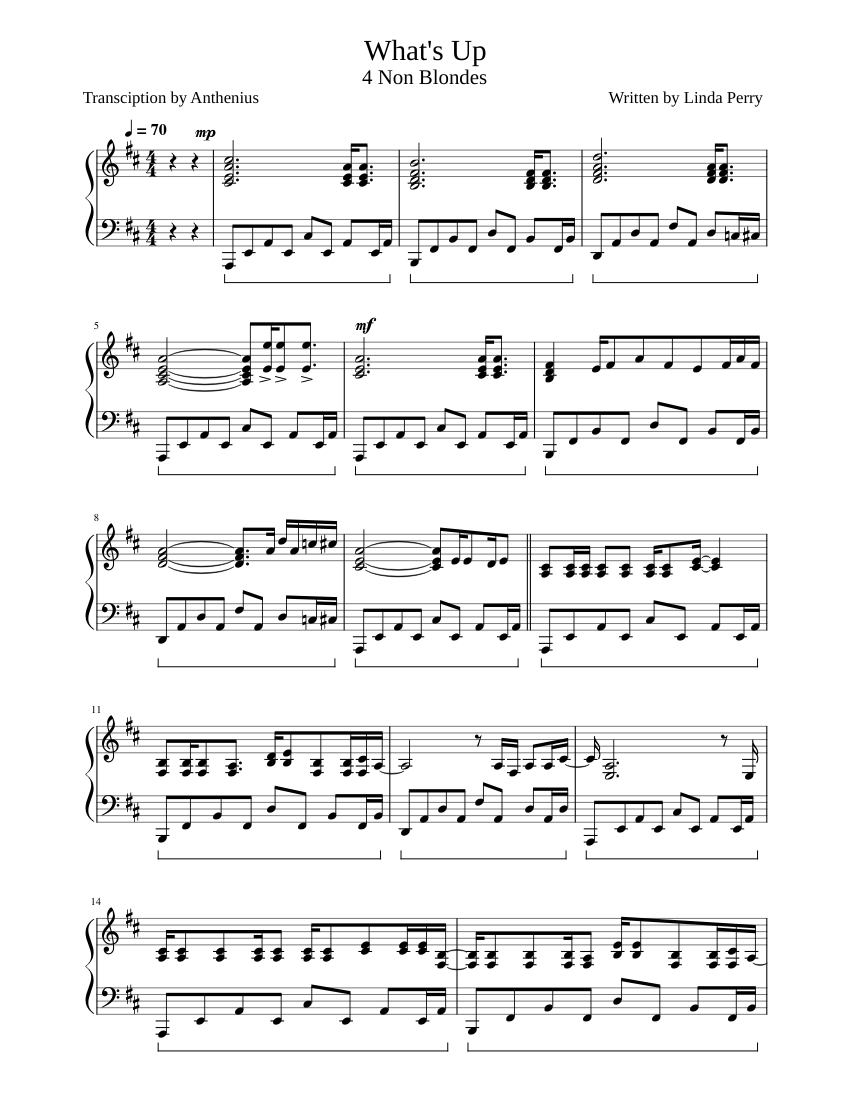 what-s-up-4-non-blondes-sheet-music-for-piano-solo-musescore