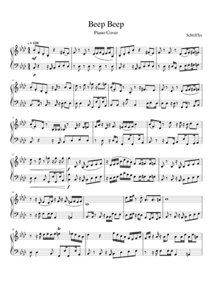 Beep Beep – Schtiffles Sheet Music for Piano, Bass guitar, Drum group ...