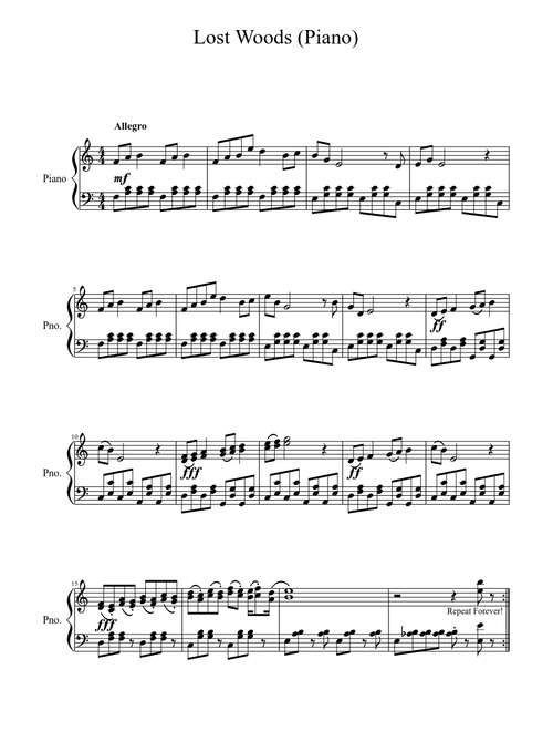 Lost Woods (Piano)