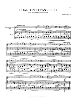 Henri Tomasi - Ballade for saxophone and piano (with score
