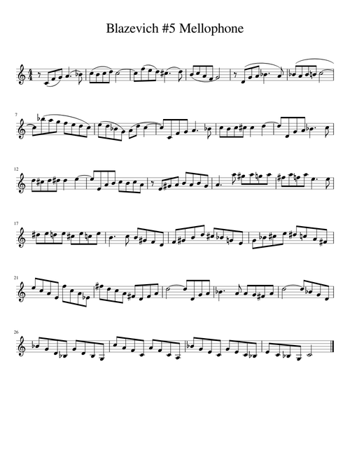 Blazevich #5 Mellophone
