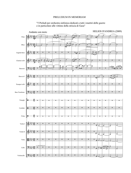 Preludium in memoriam n. 1 - Helios D'Andrea (Full Orchestra)