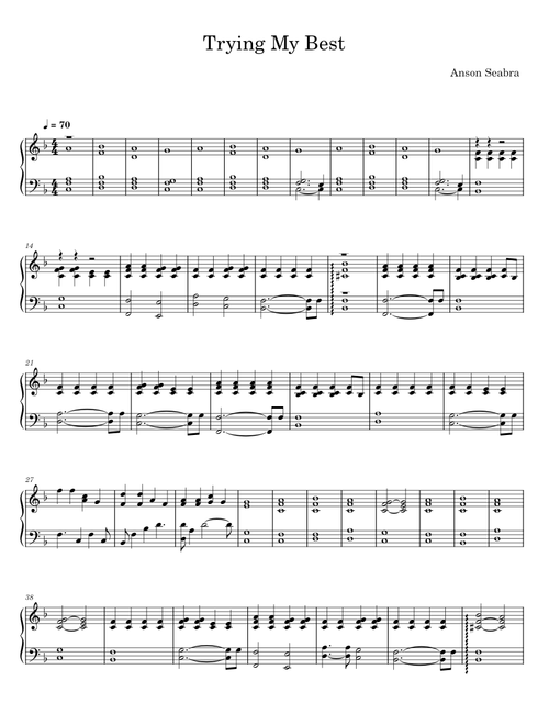 Trying my best - Anson Seabra