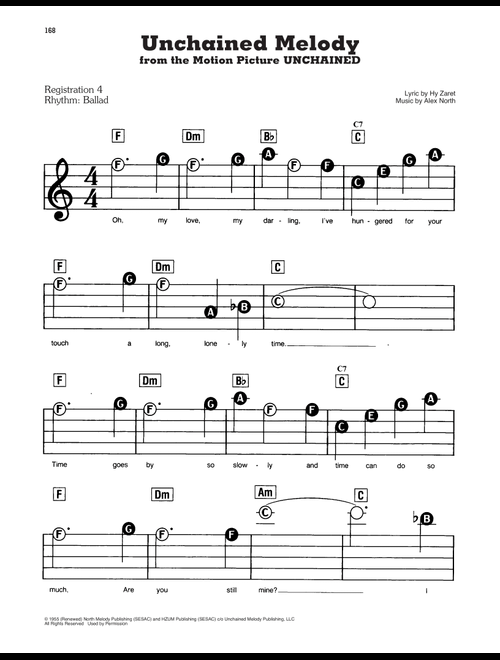 Unchained Melody - The Righteous Brothers (E-Z Play Today)