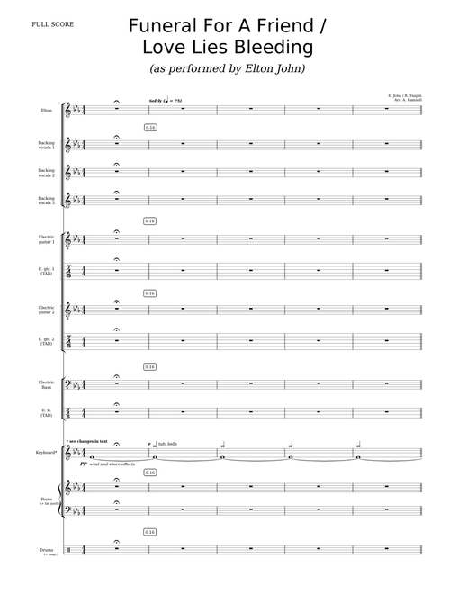 Funeral For A Friend / Love Lies Bleeding - Elton John