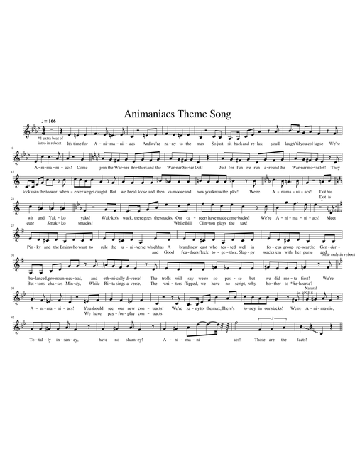 Animaniacs New Theme Song