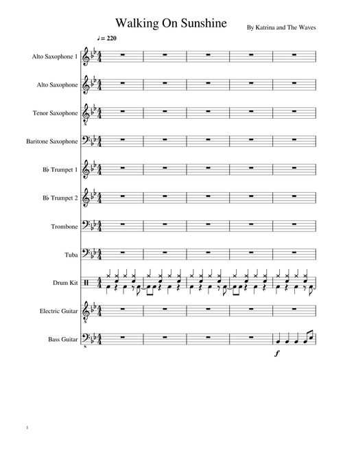 Walking on Sunshine Jazz Band Ensemble