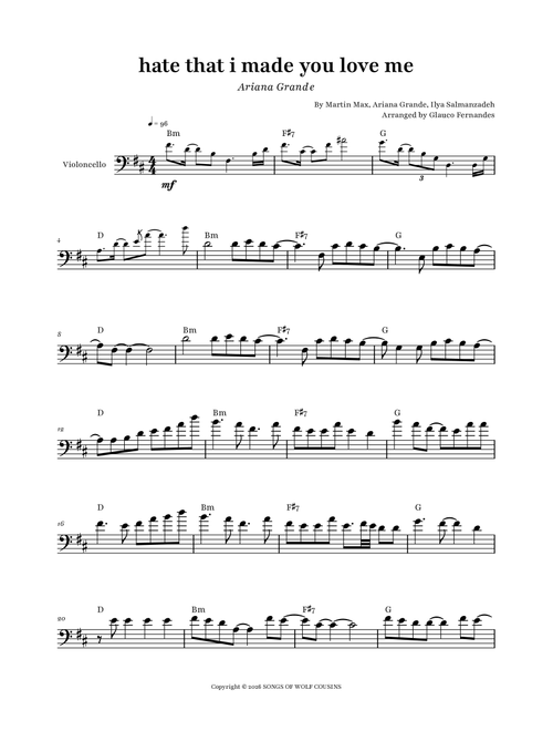 Hate That I Made You Love Me (Arr. Glauco Fernandes) - Ariana Grande, Martin Max, Ilya Salmanzadeh (Cello Solo)