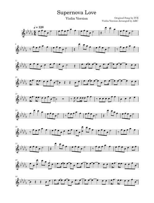 Supernova Love – IVE, David Guetta (Violin Version)