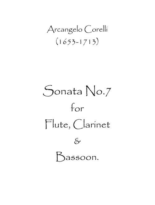 Sonata No.7 (Arr. Spence Bundy) - Arcangelo Corelli (Woodwind Ensemble)