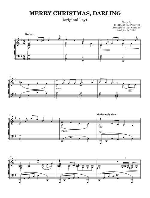 Merry Christmas, Darling – Carpenters