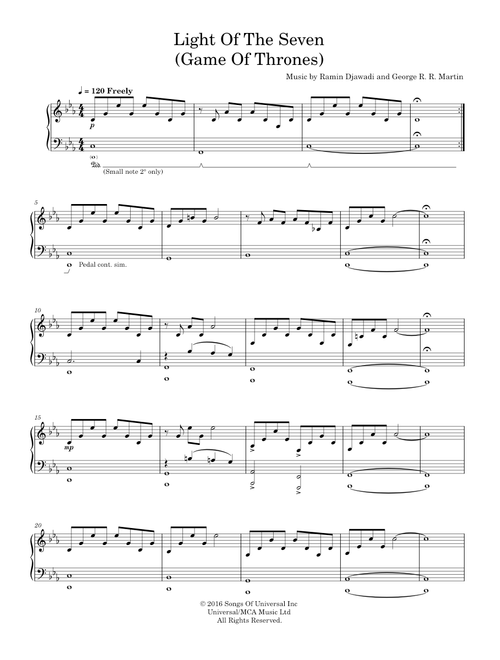 Light Of The Seven - Game Of Thrones ST (Mixed Trio)