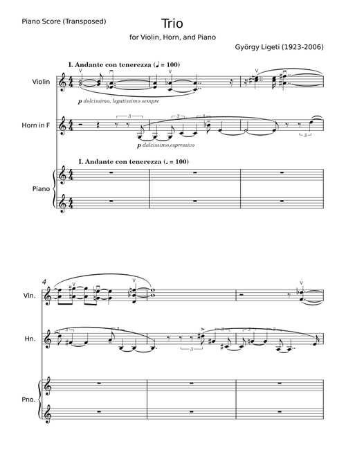 Trio - György Ligeti