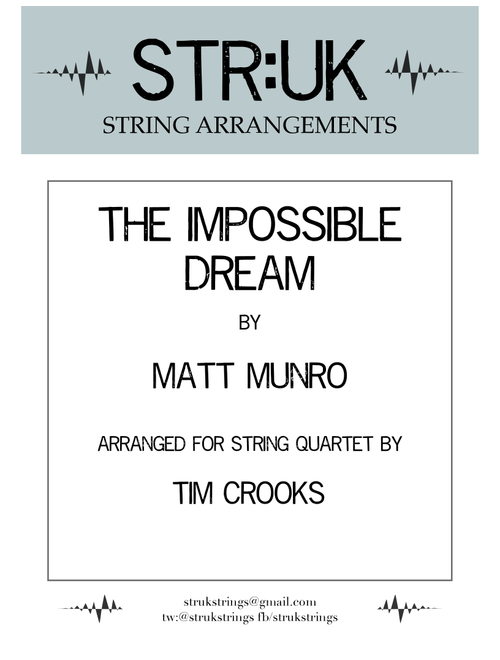 The Impossible Dream (the Quest) (Arr. Tim Crooks) - Rouvaun (String Quartet)