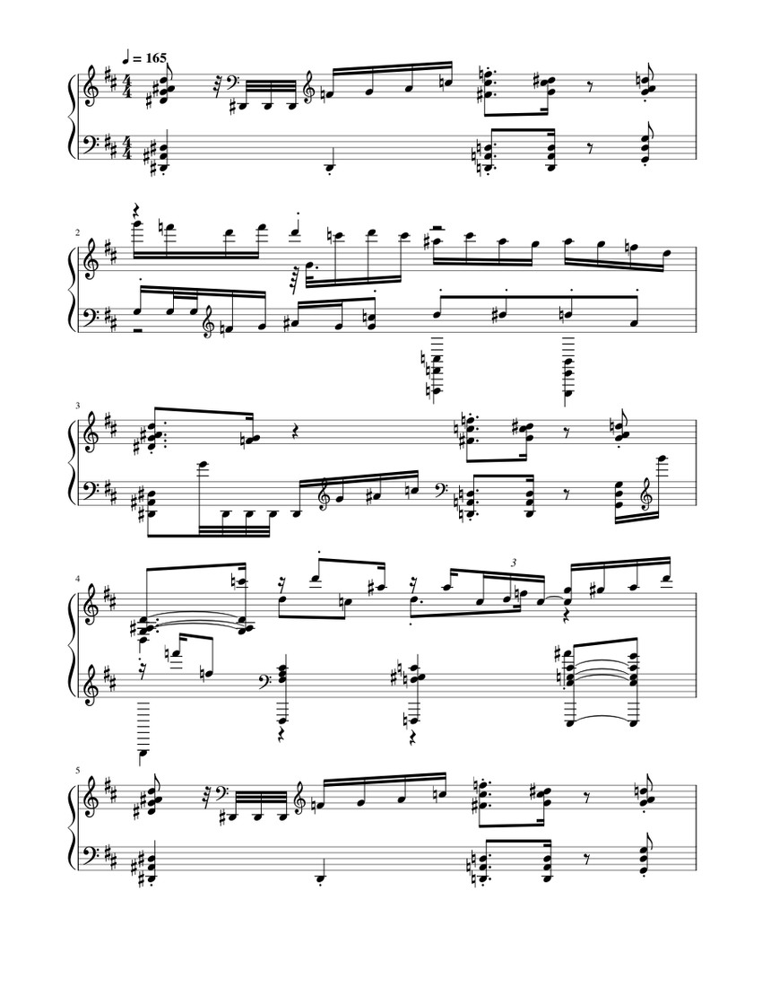 Misc – Misc moonlight. Sheet Music for Piano (Solo
