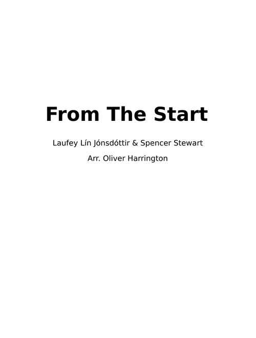 From The Start - Steelband Arrangement
