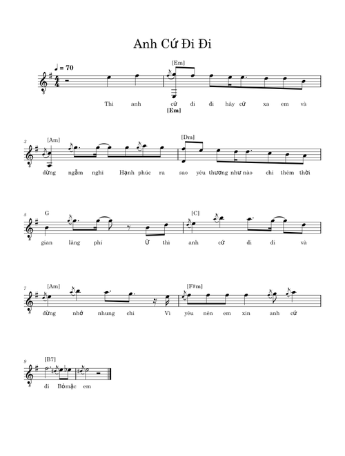Anh cứ đi đi – Vương Anh Tú