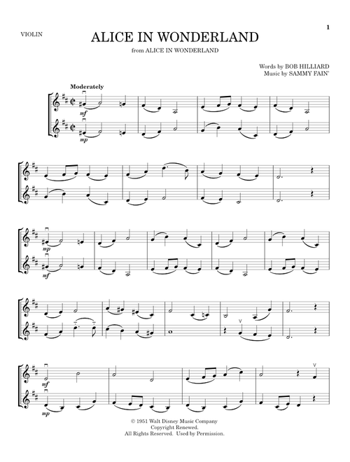Alice In Wonderland - Bill Evans (Violin Duet)