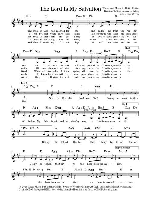 The lord is my salvation – Keith and Kristyn Getty The Lord Is My Salvation
