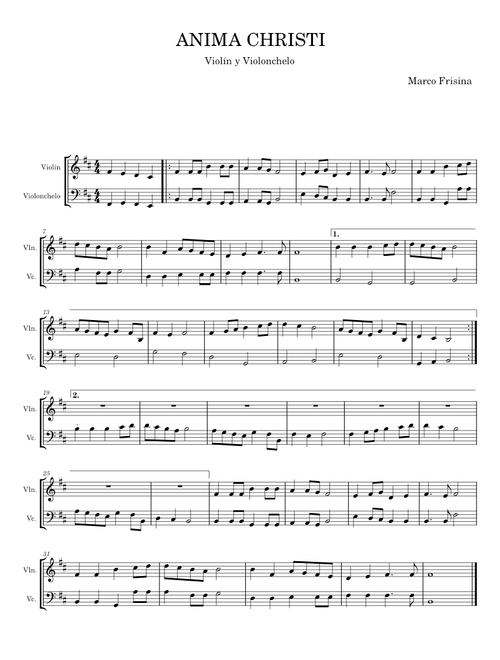 Anima Christi - Marco Frisina