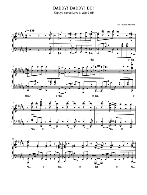 Daddy Daddy Do (Arr. poon) - Masayuki Suzuki (Piano Solo)