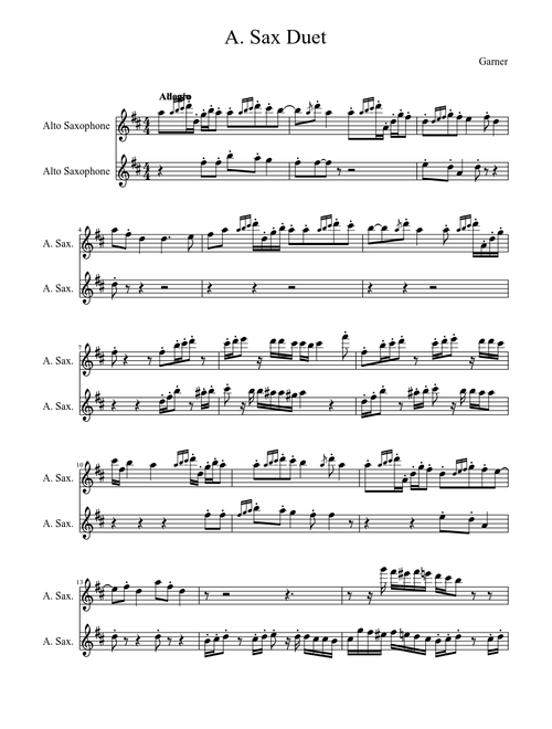 A. Sax Duet