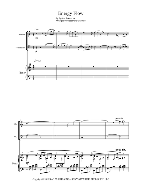 Energy Flow (Arr. Alessandro Giannotti) - Ryuichi Sakamoto (String Ensemble)