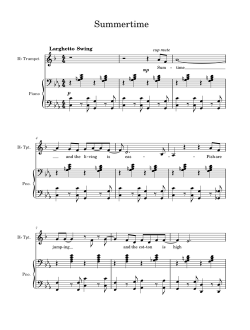Summertime – George Gershwin