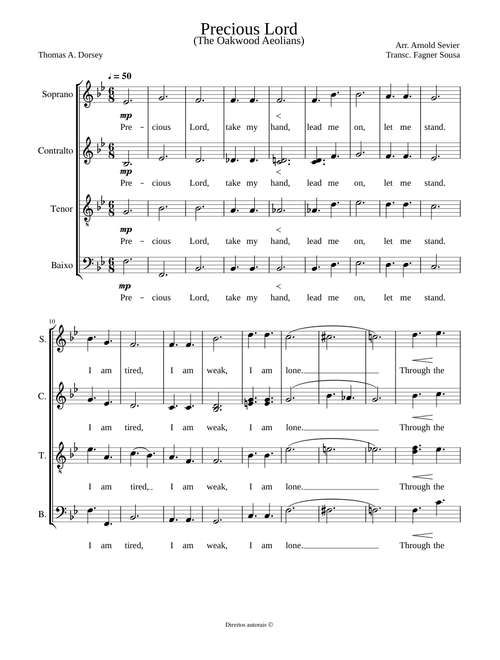Precious Lord, Take My Hand - The Oakwood Aeolians