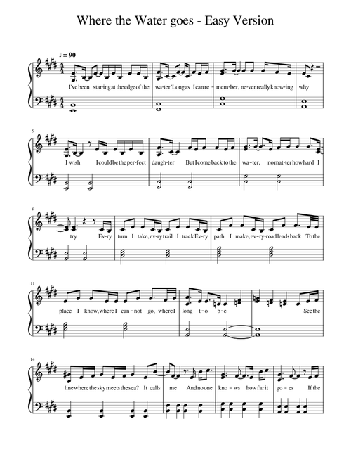 Where the Water goes - Easy Version
