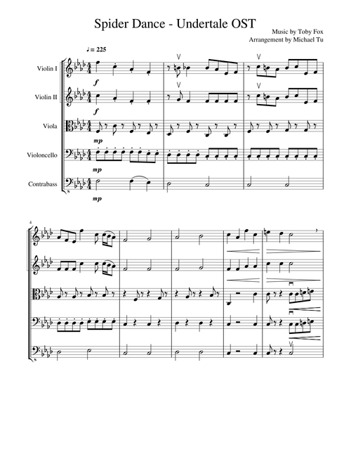 Spider Dance - Undertale OST (String Orchestra Arrangement)