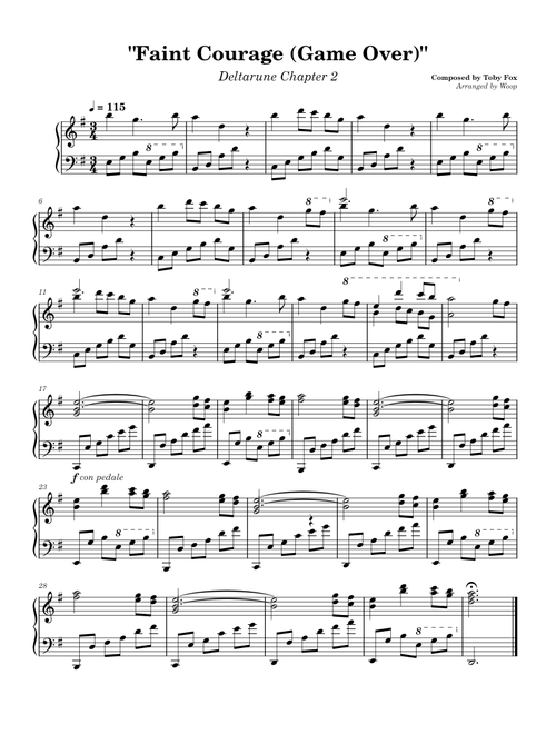Faint Courage (Game Over) – Deltarune Chapter 2