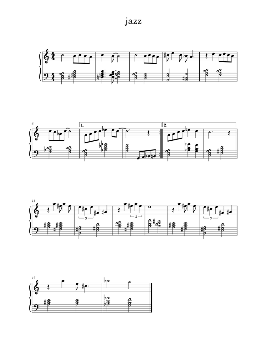Jazz Sheet music for Piano (Solo) Easy | Musescore.com