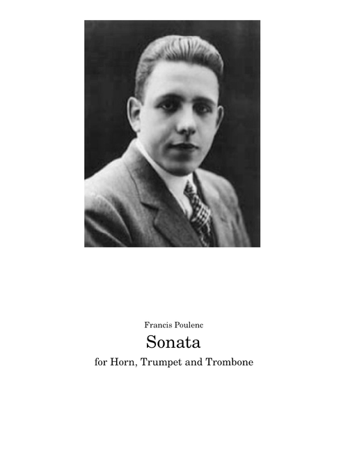 Sonata for brass trio, FP.033a — Francis Poulenc