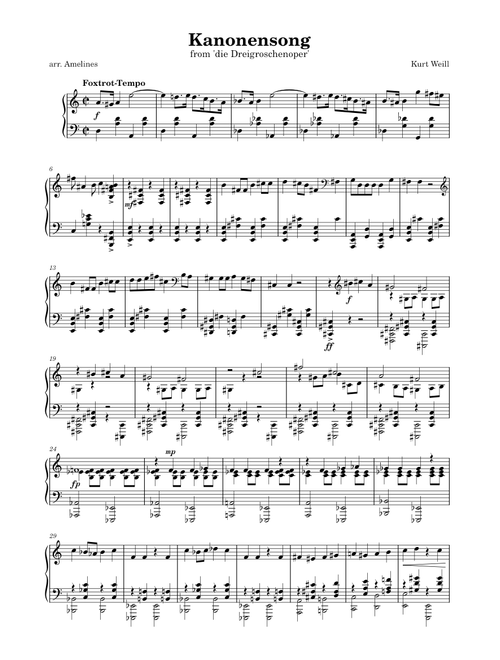 Weill — Kanonensong