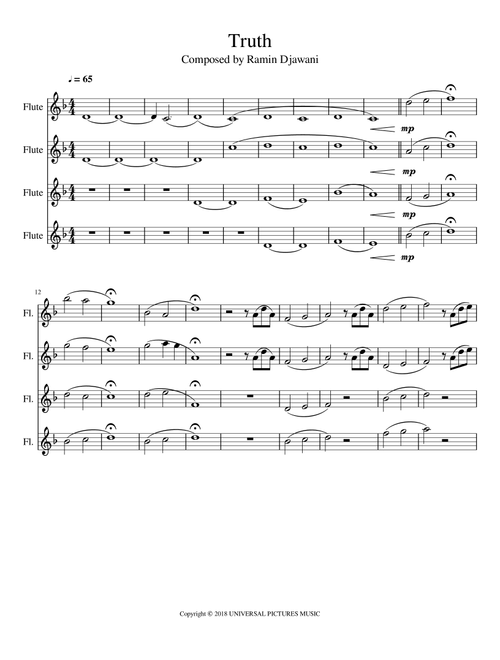 Truth (Arr. Dianna Smith) - Ramin Djawadi (Woodwind Ensemble)