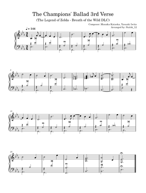 The Champions' Ballad 3rd Verse – Accordion